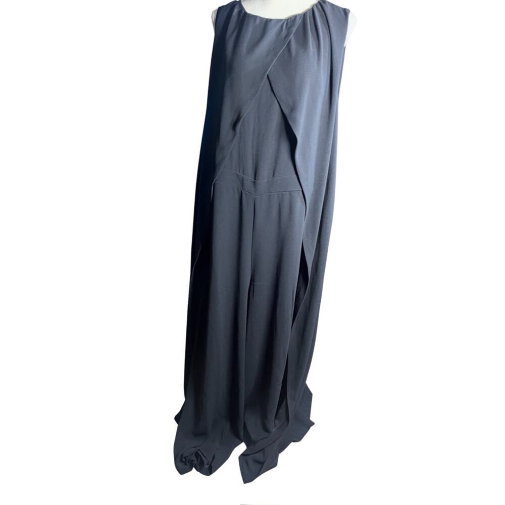 Eloquii Cape Jumpsuit Gala Formal Power Dressing Old Money SS26 Black NWT 20W - Picture 5 of 11